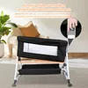 Babybett 6-stufig verstellbares Beistellbett mit Rollen &  Produktbild-Vorschau 5