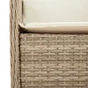 The Living Store 7-tlg. Garten-Essgruppe mit Kissen Beige Produktbild-Vorschau 6