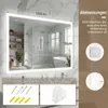 Specchio da bagno COSTWAY con illuminazione, specchio da Anteprima dell’immagine prodotto 2