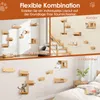 COSTWAY 6 PCS Mur d'escalade pour chats, arbre à chat avec Voir les images du produit 7