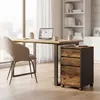Relaxdays Rollcontainer, 3 Schubladen, Hängeregister, Produktbild-Vorschau 2