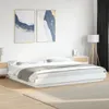 Bettgestell mit LED Weiß 180x200 cm Holzwerkstoff Produktbild-Vorschau 4