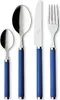 A set of four Villeroy & Boch cutlery pieces with blue handles. Produktbild-Vorschau