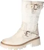 A single beige boot is shown against a white background.