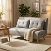 2-Sitzer Schlafsofa skandinavischer Stil aus Stoff Elettra Produktbild-Vorschau 2