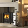 YUENFONG Kaminbesteck Edelstahl 5-teilig Modern Kamin Produktbild-Vorschau 6