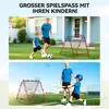 HOMCOM Fußball Rebounder Kickback Tor Rückprallwand Netz Produktbild-Vorschau 7