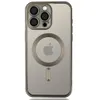 The back of a smartphone case with a camera bump and a MagSafe ring. Produktbild-Vorschau