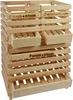 A wooden crate display unit for storing vegetables. Produktbild-Vorschau