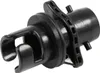 A black plastic adapter for an inflatable spa valve, shown against a white background. Produktbild-Vorschau