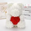 Cremefarbener Teddybär mit rotem Herz - 40 cm + Produktbild-Vorschau 7