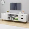 Tv-Schrank Weiss Stehend Tv-Kommode Skandinavisch 140 Cm Produktbild-Vorschau 9