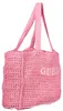 Elegante Damen Schultertasche in Rosa mit Stickerei und Produktbild-Vorschau 3