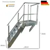 Scala a piattaforma in acciaio 6 gradini altezza 114cm Anteprima dell’immagine prodotto 1