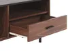 BELIANI Szafka RTV ciemnobrązowy z czarnym MDF 120 cm retro Podgląd zdjęcia produktu 7