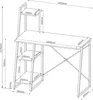Messa Schreibtisch - Dunkle Eiche/Schwarz Produktbild-Vorschau 6