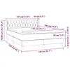 Boxspringbett mit Matratze Creme 140x190 cm Stoff Produktbild-Vorschau 7