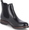 A black leather Chelsea boot is shown against a white background. Produktbild-Vorschau