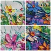 Gerahmtes Poster - Weißer Rahmen - Blumen die Farben pastos Produktbild-Vorschau 9