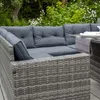 Sitzgruppe Lounge Gartenmöbel Sitzecke Rattan Polyrattan Produktbild-Vorschau 4