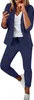 ASKSA Damen Mittellangen aermel Hosenanzug Elegant Business Produktbild-Vorschau 1