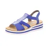 Rieker Keilsandaletten Damen 31373432383433 Blau 38 EU Produktbild-Vorschau 7