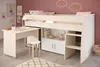 Parisot Hochbett "Charly4" in Akazie und weiß Kinder- und Produktbild-Vorschau 2