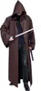 Umhang mit Kapuze Herren Robe Halloween Kostüm Braun S Produktbild-Vorschau 5