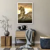 Poster - Poster ohne Rahmen - Löwen Sonnenuntergang Felsen Produktbild-Vorschau 6