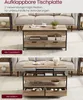 A collage showing a coffee table in two different configurations: as a coffee table and as a dining table. Náhľad obrázku produktu