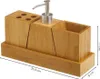 HowHomely | Badaccessoires - Set van 4 stuks - van bamboe - Productafbeelding-voorbeeld 3