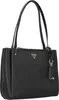 Schwarze Damen-Tasche mit Henkel & Reißverschlusstaschen – Produktbild-Vorschau 14