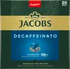 The image shows the packaging of JACOBS Decaffeinato Classico coffee capsules. Produktbild-Vorschau