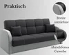 LIKMA Braun Ausziehbar 3 Sitzer Sofa Togo 214x93x85 cm Produktbild-Vorschau 6