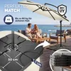 CASARIA® Ampelschirm 350 cm Komplettset inkl. 4 Gewichte & Produktbild-Vorschau 2