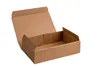 Geschenkbox aus offener Wellpappe, Geripptes Karton ORANGE, Produktbild-Vorschau 2
