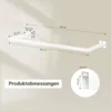 EUGAD Kleiderstange Wandmontage, Garderobe Rohr industrial, Produktbild-Vorschau 2