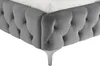 riess-ambiente Bett MODERN BAROCK 160x200cm grau Samt Produktbild-Vorschau 4
