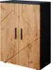 Meuble salle de bain Vicco Irma Anthracite/chêne doré Voir les images du produit 1