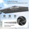 COSTWAY slunečník obdélníkový 300x300cm, velký konzolový Náhled obrázku produktu 5