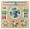 Magnetischer Holzkalender für Kinder – Lernkalender 34×34 Produktbild-Vorschau 1