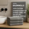 Betz 4 Stück Handtücher 50x100 cm PREMIUM  100% Baumwolle  Produktbild-Vorschau 2
