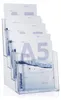 Promotiemateriaalhouder A5, opstelling met vier niveaus. Productafbeelding-voorbeeld 1