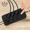 Maclean zásuvková lišta 6cestný prodlužovací kabel + 4xUSB Náhled obrázku produktu 6