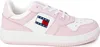 A side view of a pink and white Tommy Hilfiger sneaker. Náhled obrázku produktu