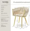 tectake® Set Esszimmerstuhl Astano gepolstert, mit Produktbild-Vorschau 6