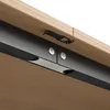 Klappbarer Schreibtisch mit Ablagen 2-in-1 Bücherregal Weiß Produktbild-Vorschau 15