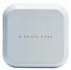 A white, cube-shaped label printer with rounded edges sits on a white background. Náhled obrázku produktu