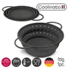Coolinato faltbares Silikon-Sieb 24 cm grau Produktbild-Vorschau 2