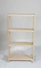 Scaffale a colonna in faggio massiccio, 4 ripiani, 133 × 50 Anteprima dell’immagine prodotto 2